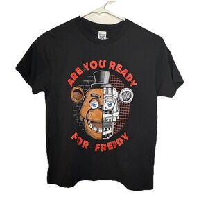 Five Nights At Freddys Boys Are You Ready For Freddy T-Shirt Medium Red/Black